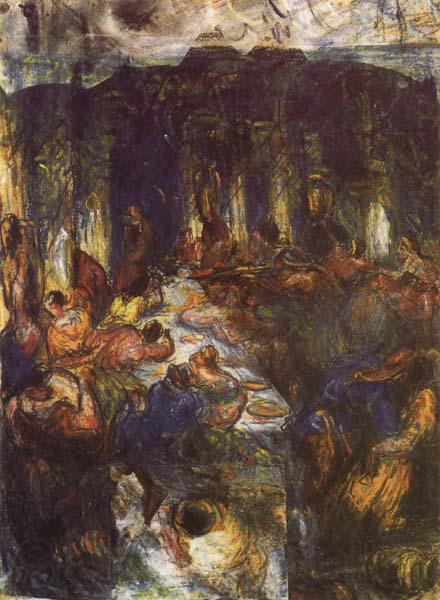 Paul Cezanne The Orgy or the Banquet Germany oil painting art